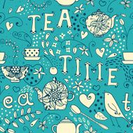 Seamless pattern - Tea Time N3