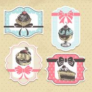 Set of Vintage Bakery Labels N3