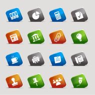 Cut Squares - Office and Business icons 02