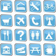 map square icon set