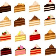 Cake slices