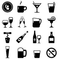 Drink Icons - Black Series