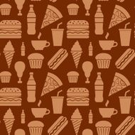 fast food seamless pattern N7