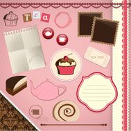 Scrapbooking Set Tea Time N2