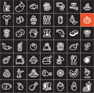 Vector food icons set N4