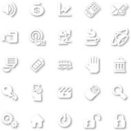 Icon Set White minimalist