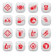 food type icon set