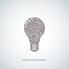 coffee beans design concept background