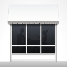 Vector Exterior of Restaurant Cafe Front N4