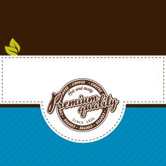 Vector coffee label N18