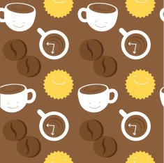 Coffee Seamless Pattern N49