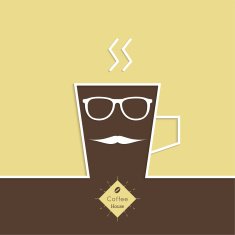 Abstract background with a cup of coffee N7