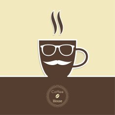 Abstract background with a cup of coffee N8