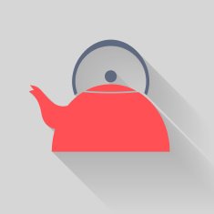 Red kettle icon