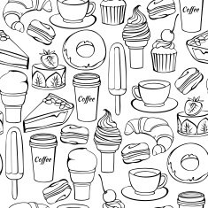 Vintage bakery background N3