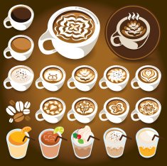 Coffee Drinks & Latte Art White Cup