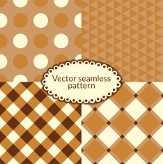 Set simple vector seamless pattern