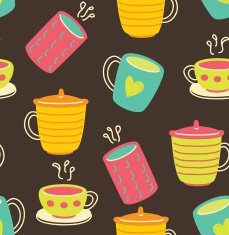 colorful mug background