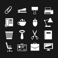 Set icons of office