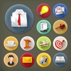 Business and Office Icon Set N5