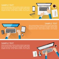 Modern Flat Design Banner vector N2