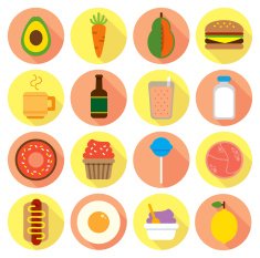 various food flat icon