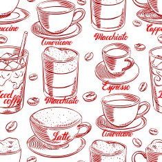 seamless cups of coffee - 2