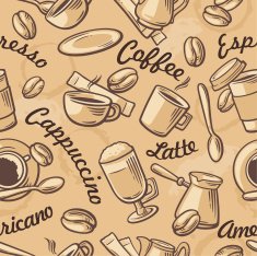 seamless coffee pattern N23