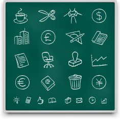 Chalkboard icons