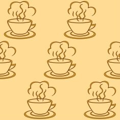 Background cup with a hot drink