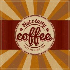 Vintage Card with cofee N2