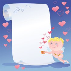 Scroll And Cupid With Cup N2