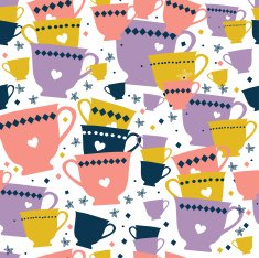 seamless mug wallpaper design