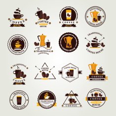 Coffee badge label icon menu N6