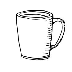Cup sketch vector illustration N5