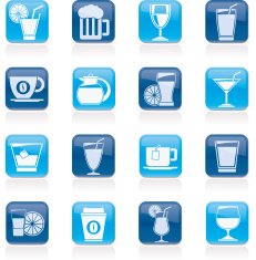 Drinks and beverages icons N3