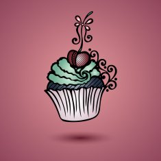 Vector Decorative Ornate Cake