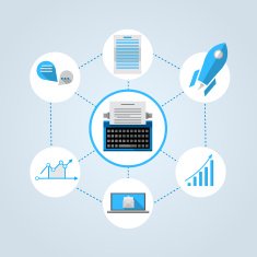 Flat vector illustration for freelance or business N2