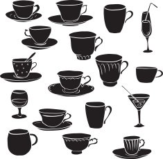 set of teacups N3
