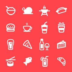 Food And Drinks Icons N19