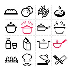 simple kitchen icons