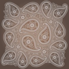 Vintage lace Paisley ornament or background