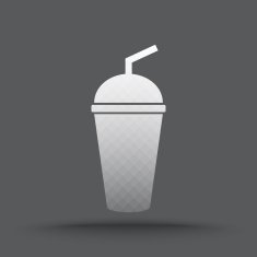 Vector of transparent coffee mug icon