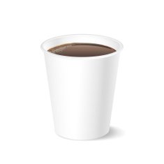 Opened take-out coffee isolated on a white N2
