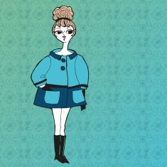 retro girl N6