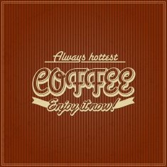 Vintage Card with coffee N24