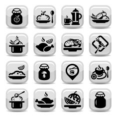 food vector icons