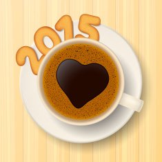 Coffee cup and New Year's cookies N2
