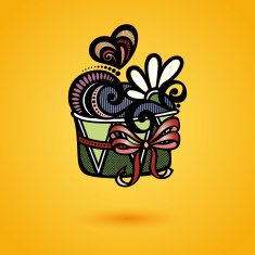 Vector Decorative Ornate Cake N2