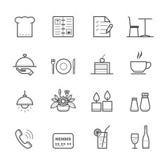 Restaurant icons N19